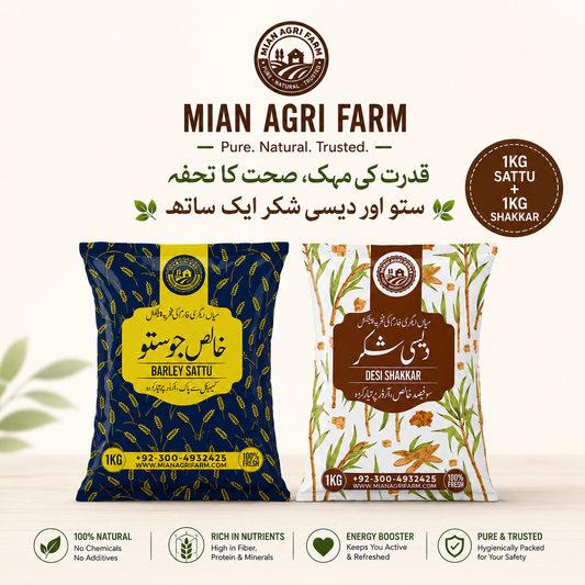 Sattu Pack | 1Kg Sattu + 1Kg Shakkar | FREE Delivery