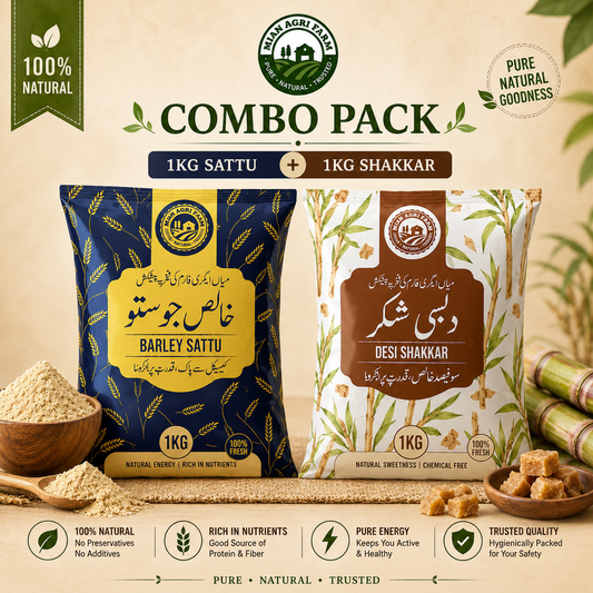 Sattu Pack | 1Kg Sattu + 1Kg Shakkar | FREE Delivery